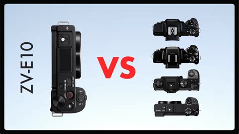 Sony Zv E Vs A Vs Canon M Mark Ii M Vs Fujifilm Xs