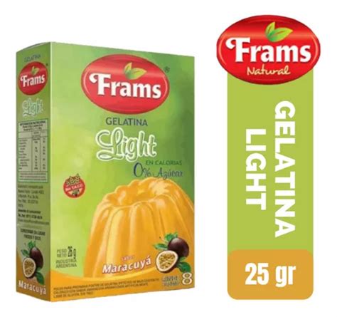 Gelatina Light Sabor Maracuyá Frams Sin Tacc X 26 Grs