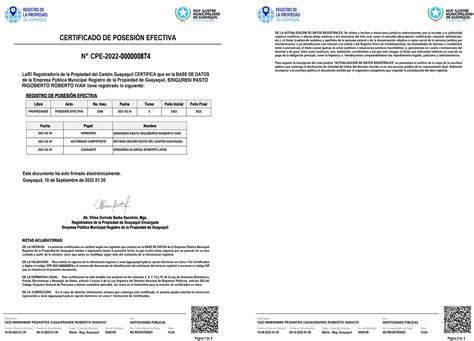 Cpe Certificado De Posesi N Efectiva O Testamento Empresa P Blica