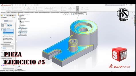 Operaciones Basicas Solidworks Ejercicio Pieza Youtube