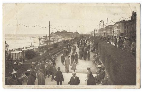 Grand Parade And Wish Tower Eastbourne Vintage Postcard Vintage Uk