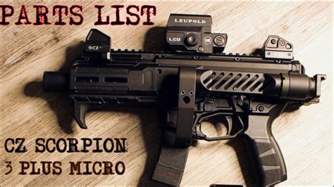 Parts List Cz Scorpion Plus Micro Youtube