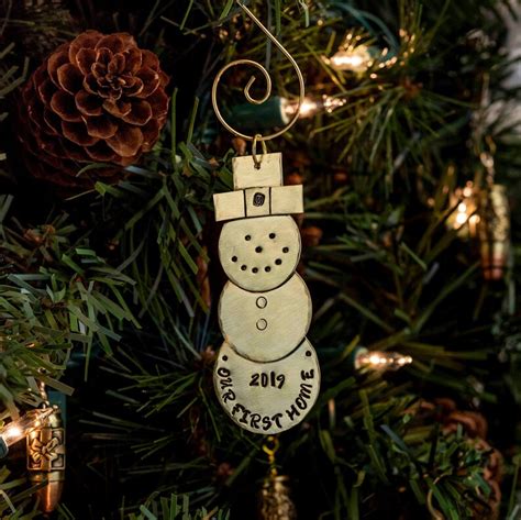 Handmade Snowman Christmas Tree Ornament personalized custom | Etsy