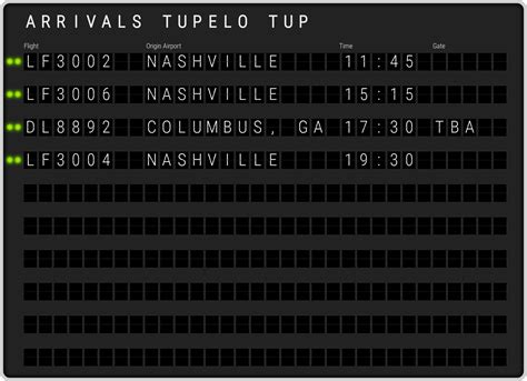 Tupelo Regional Airport Arrivals Tup Flight Schedules And Tup Arrival