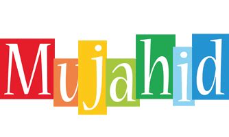 Mujahid Logo | Name Logo Generator - Smoothie, Summer, Birthday, Kiddo, Colors Style