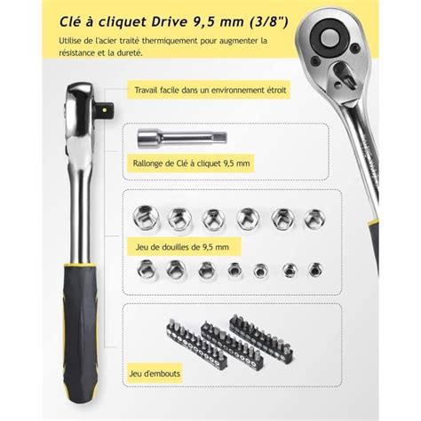 Caisse A Outil Malette Outils 140 Pièces Boite A Outils Complete Kits