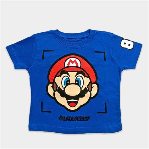 Fibra Diagonal Doncella Camiseta Super Mario Bros Infantil Disipar Con