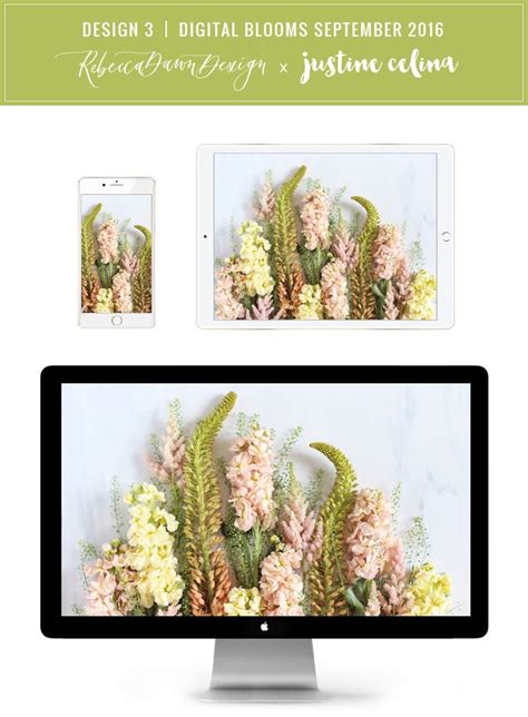 Digital Blooms September Free Tech Wallpapers Justinecelina