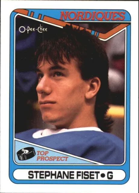 O Pee Chee Nordiques Hockey Card St Phane Fiset Rc Eur