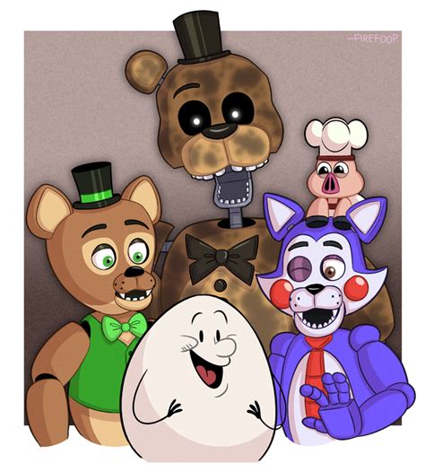 Fazbear Fanverse Initiative Group Photo Fivenightsatfreddys Anime