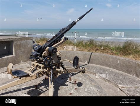 Gewehr Stellung Mit Einer Flak Kanone 2 Cm Flak 28 Oerlikon