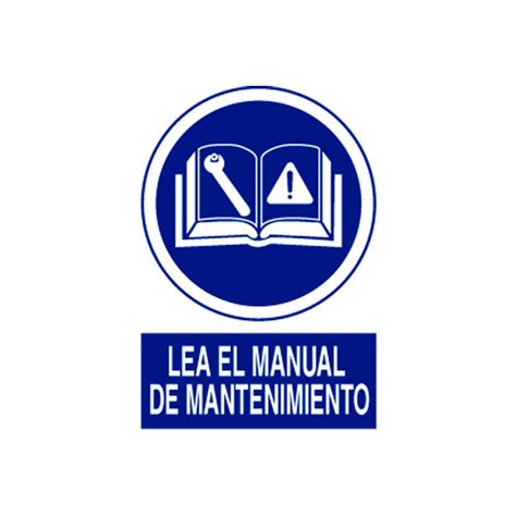 Señal De Obligación Leer El Manual De Mantenimiento Cofan Comprar Online