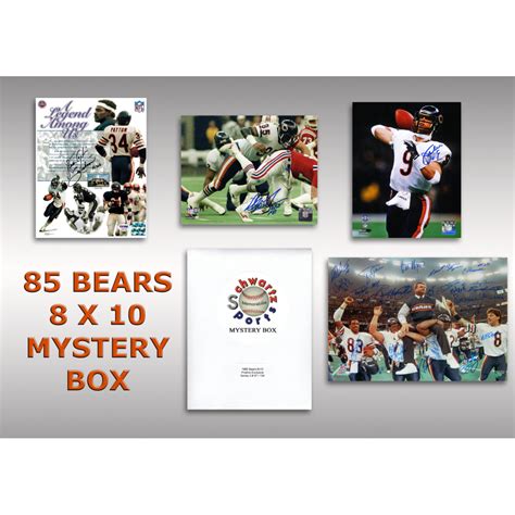 Chicago Bears Signed Mystery 8x10 Photo 1985 World Champions Edition Series 3 Limited To