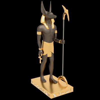 Ancient Egyptian God Anubis 4K - 3D Model by Pictorer