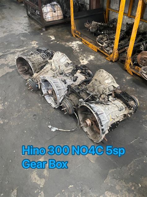 Hino 300 Wu720 Wo4d No4c 5 Speed Gear Box Lorry Used Spare Parts Engine Gearbox Malaysia