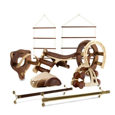 Brass And Wood Racks Burlingham Sports