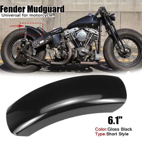 Flat Motorcycle Rear Short Fender Mudguard For Harley Bobber