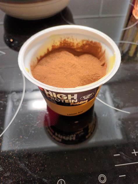 Lidl vanilla protein pudding drowned in cinnamon : r/safe_food