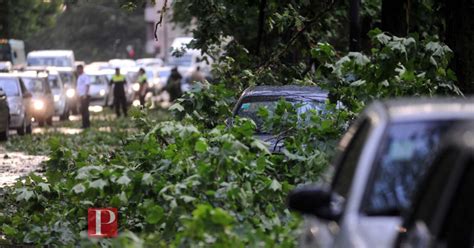 Tras el calor una feroz tormenta causó destrozos en varios distritos