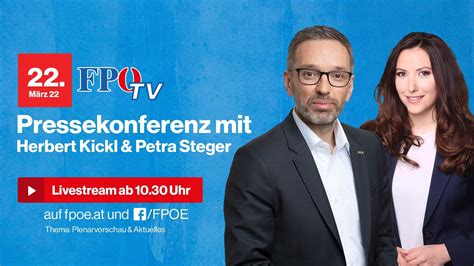 FPÖ Pressekonferenz mit Herbert Kickl zur aktuellen politischen Lage