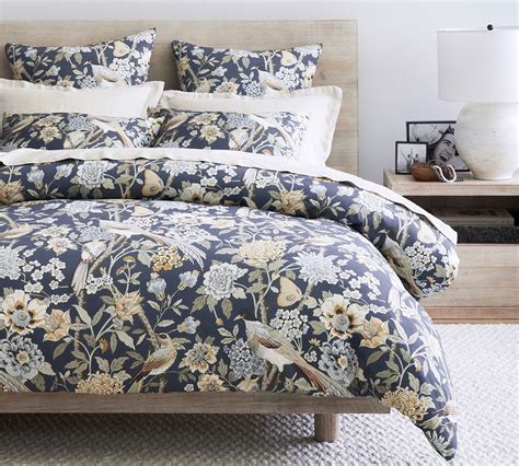 Bloom Floral Cotton Sateen Duvet Cover Pottery Barn