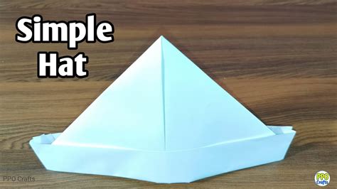 How To Make A Paper Hat Easy Origami Simple Paper Hat Diy Origami Paper Hat Youtube