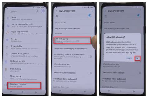 How To Enable Usb Debugging Mode On Samsung Galaxy S9 S9 Plus