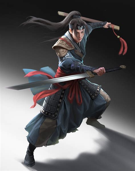 swordsman wang xiao swordsman artwork swordsman characters samurai