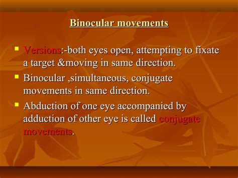 Eye Muscles And Ocular Movements Laws Of Ocular Motility PPT