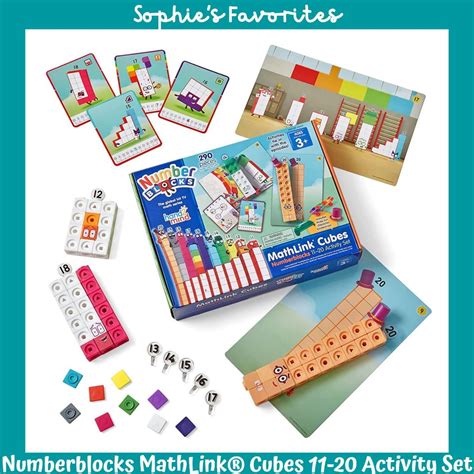 Numberblocks MathLink Cubes 11 20 Activity Set Hand2mind Linking