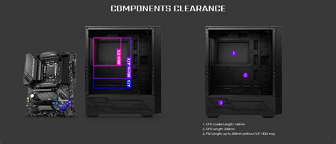 MSI MAG Forge 112R Mid Tower Gaming PC Case, Tempered Glass Panel ...