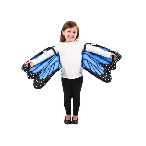 MuzeMerch - Plush Blue Butterfly Wings Costume