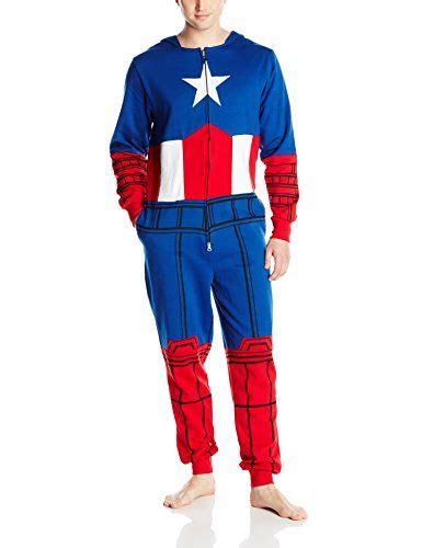 Marvel Mens Captain Onesie Jumpsuits Clothing Iron Man