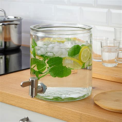 Ikea 365 Jar With Tap Bambooclear Glass 4 L Ikea