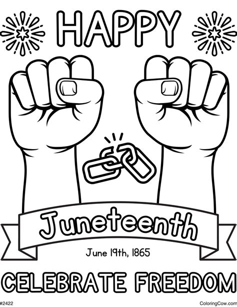 Juneteenth Coloring Page