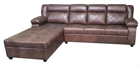 Engineered Wood Brown Wooden L Shape Five Seater Sofa Sets At Rs 65000