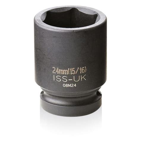 Six Point 1 2 Square Drive Regular Length Metric Impact Socket