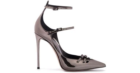 Le Silla Morgana Mm Metallic Effect Pumps Lyst Uk