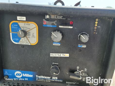 Miller Trailblazer 325 Dc Welder12000 Watts Generator Bigiron Auctions