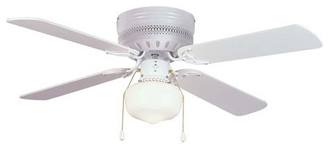 White Hugger Ceiling Fan With Light And Remote | Shelly Lighting