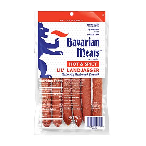 Oberto 55897 BV Lil Landjaeger Hot Spicy 3oz 6ct Moosoo Corporation