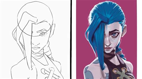 Comment Dessiner Jinx Procreate Youtube