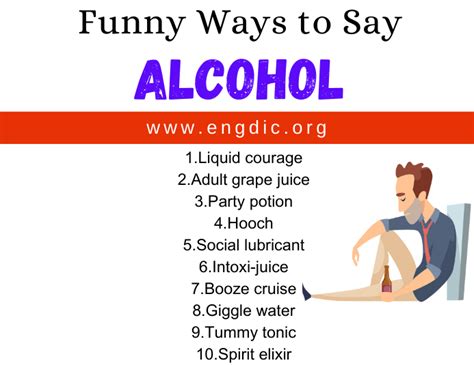 30 Funny Ways To Say Alcohol EngDic