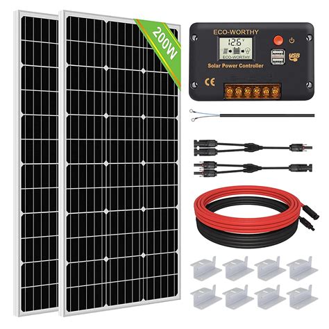 Amazon Eco Worthy Kit De Panel Solar Monocristalino De Alta