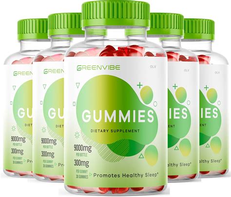 Amazon 5 Pack Green Vibe Hemp Gummies Green Vibe 150 Gummies