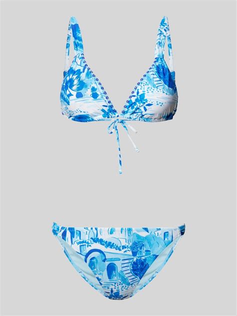 Shiwi Bikini Set Mit Allover Print Modell BINDI Blau Online Kaufen