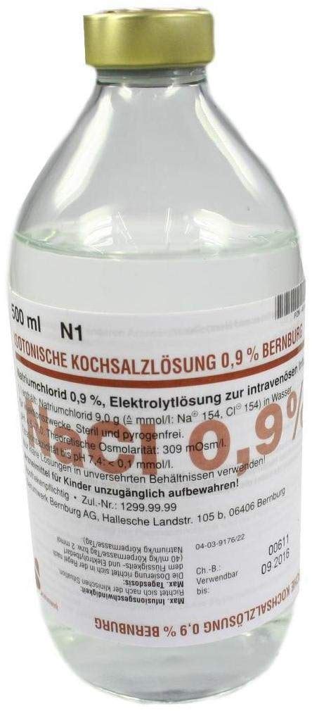 Isotonische Kochsalzl Sung Bernburg Glasflasche Ml Kaufen