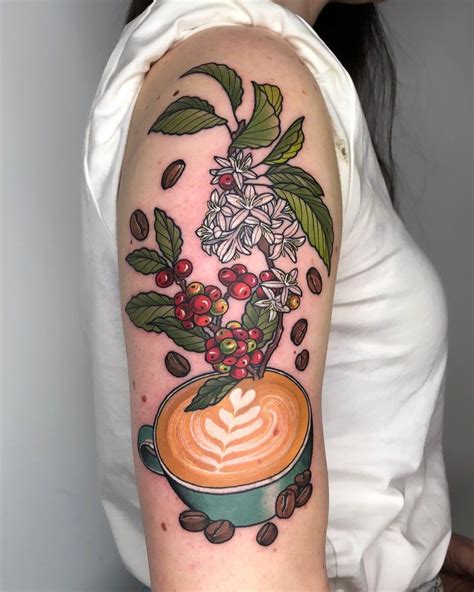 Coffee Tattoo Body Artifact Coffee Tattoos Plant Tattoo Tattoos