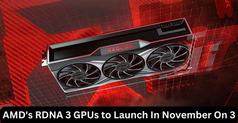 Amd S Rdna Gpus To Launch In November On Tech Ballad