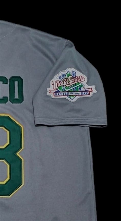 Jose Canseco Oakland A S Jersey Throwback With Battle Of The Bay